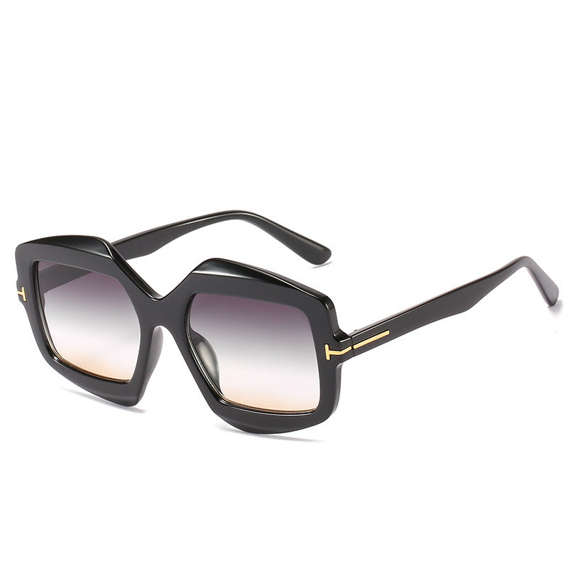 Bold gemusterte hexagonale Sonnenbrille Brehn