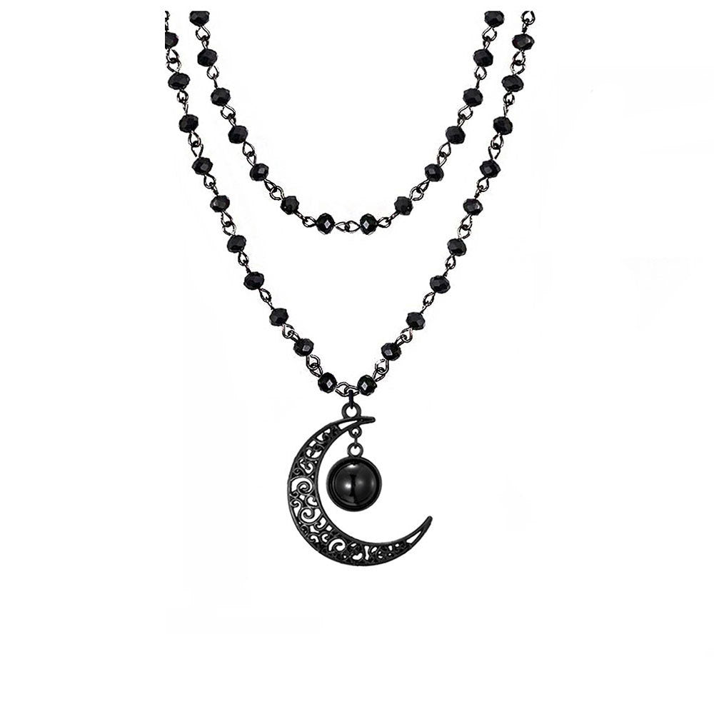 Schichteter Kristall-Mond Schmuckset Brehn