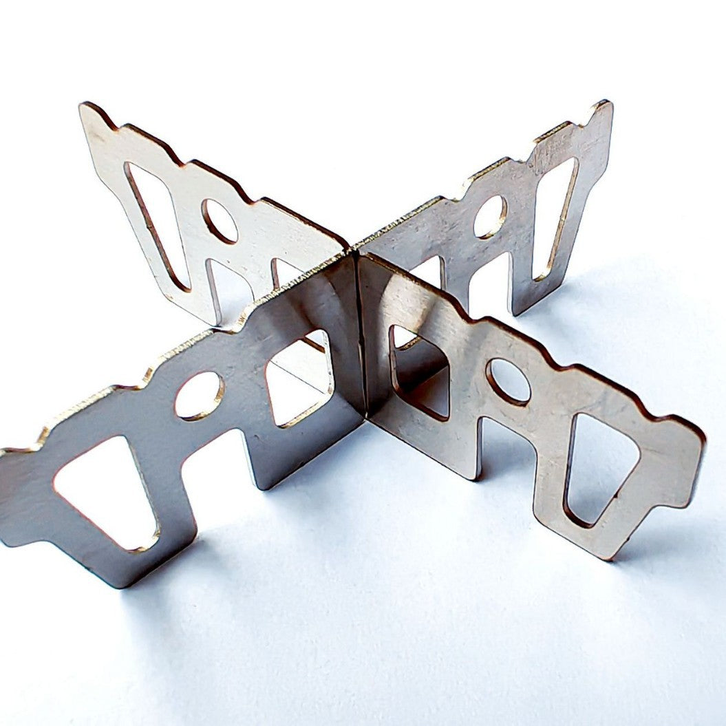 Edelstahl flach Schlüssel Multi-Tool Organizer mit geflochtenem Kabelschlaufe Brehn