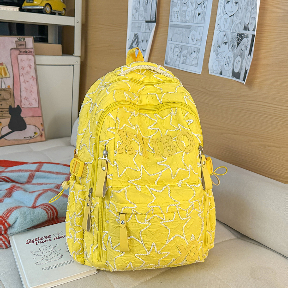 Trendiger Stern-Druck Rucksack Brehn