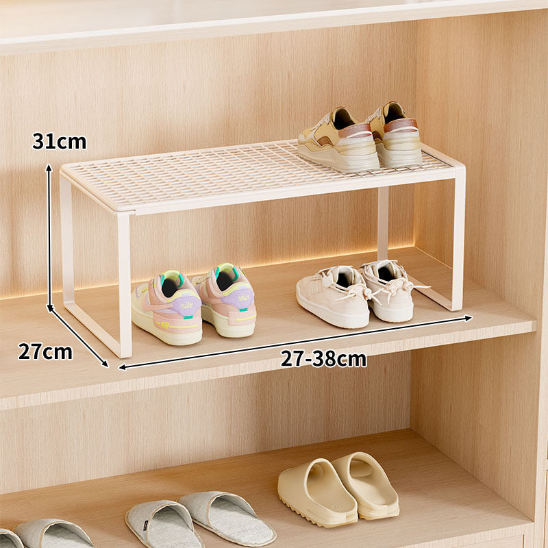 Verstellbarer erweiterbarer Metal Schuhregal-Organizer