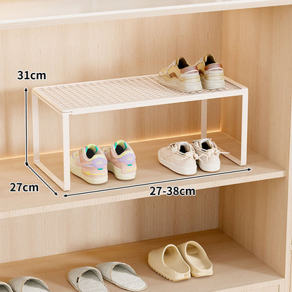 Verstellbarer erweiterbarer Metal Schuhregal-Organizer