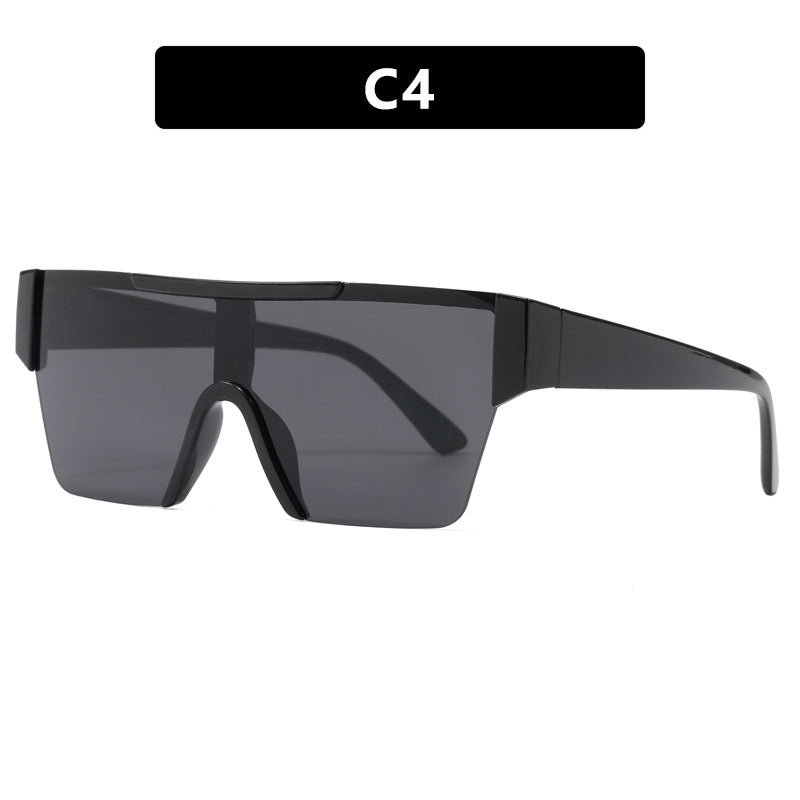 Damen futuristische Sportsonnenbrille mit UV-Schutz und breiter Gläserfläche Brehn
