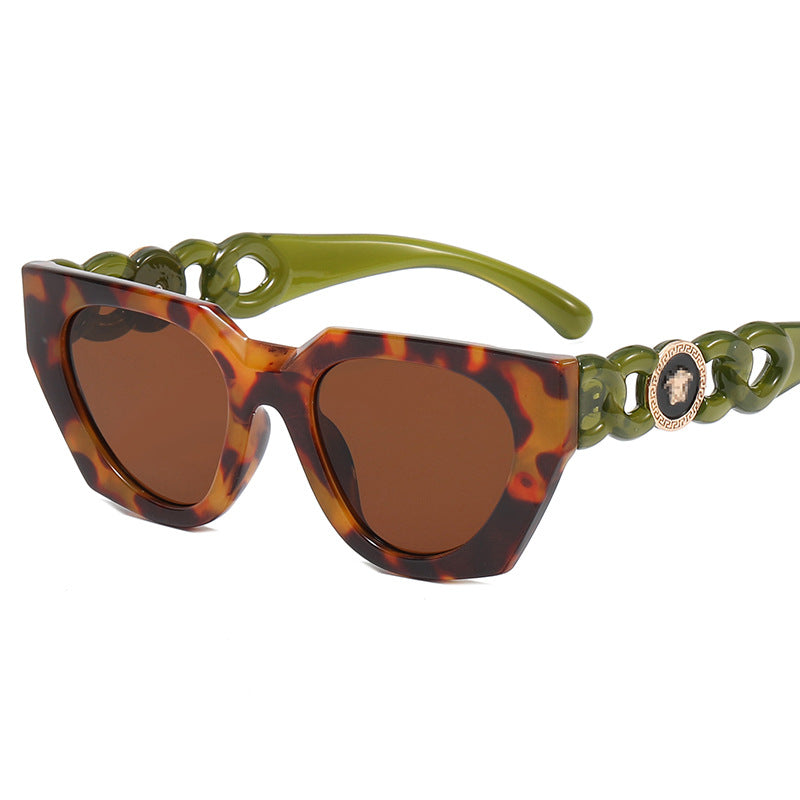 Damen modische Sonnenbrille mit extravagantem Design und luxuriösen Details Brehn