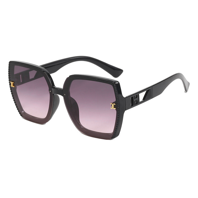 Damen quadratische Sonnenbrille mit hochwertigem Gestell und UV-Schutz Brehn