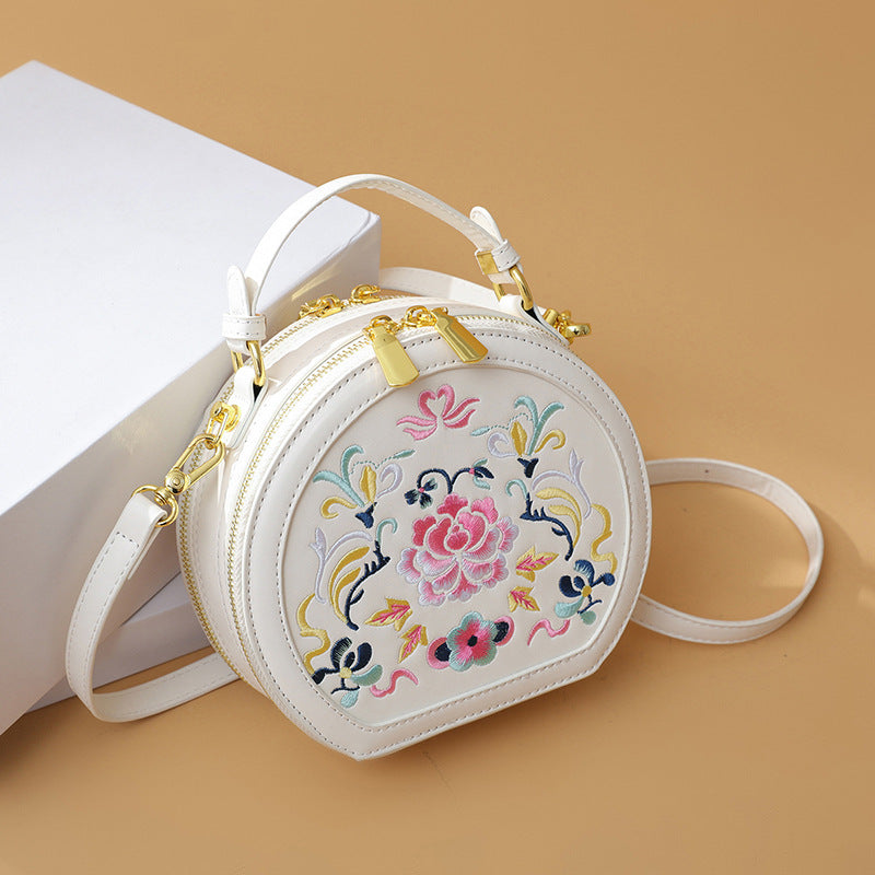 Vintage Florale Bestickte Handtasche Brehn
