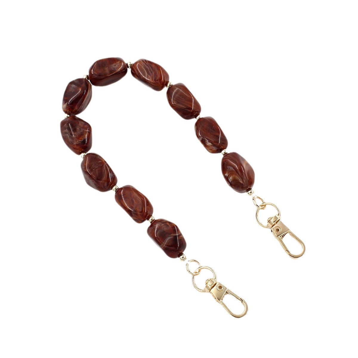 Chunky Beaded Brillen Kette Brehn