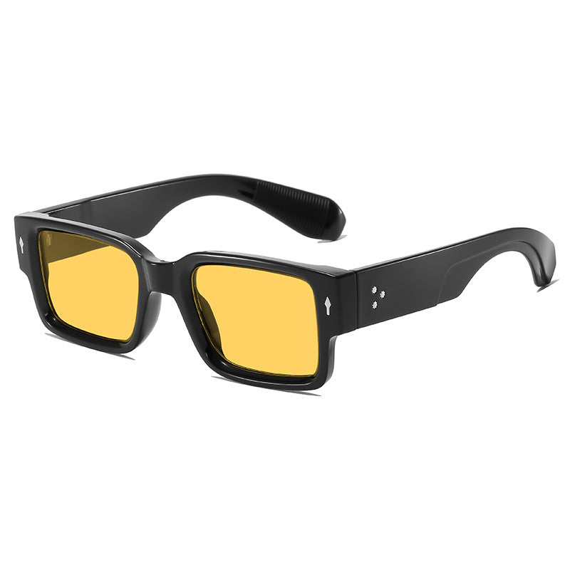 Moderne Minimalistische Quadratische Sonnenbrille Brehn