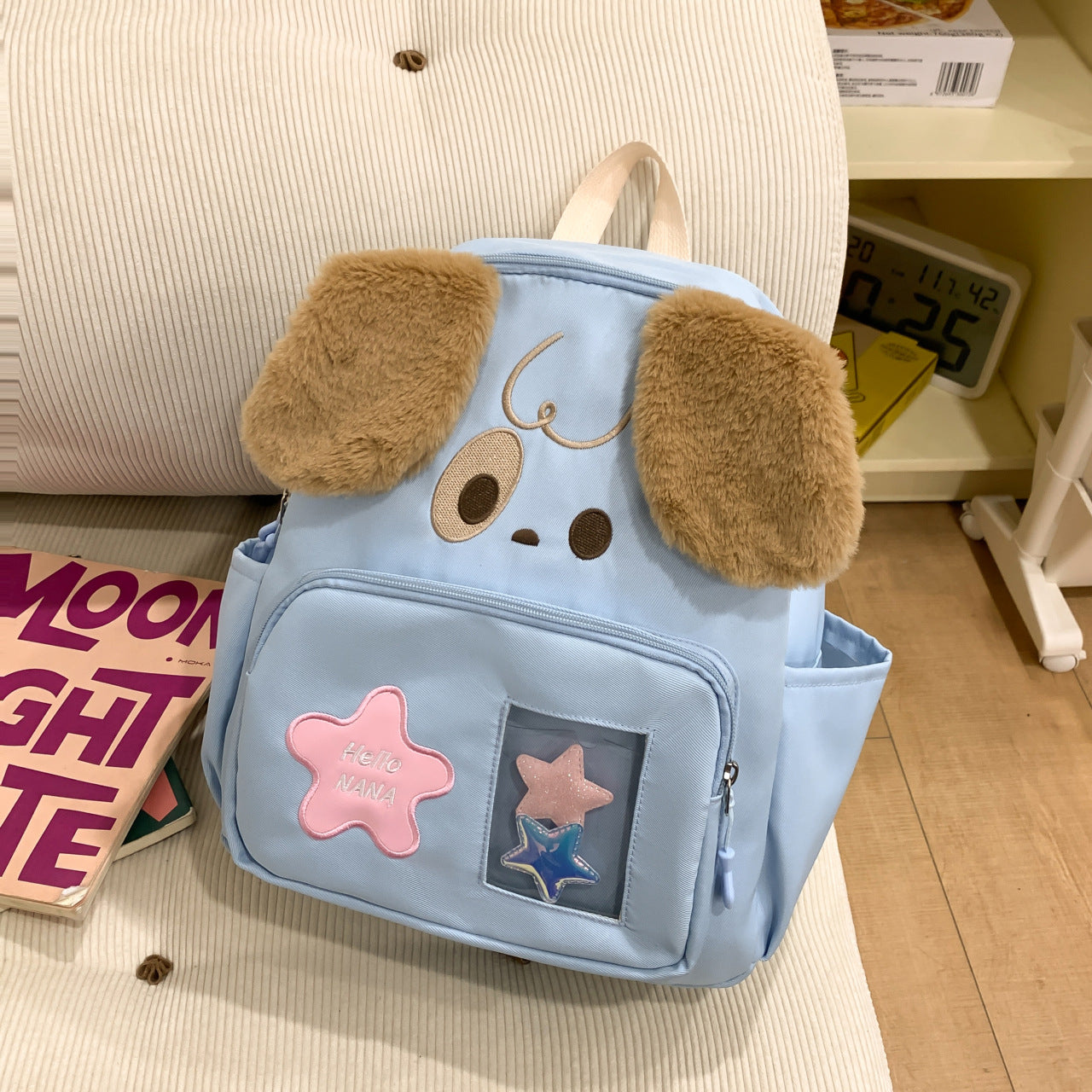 Kawaii Plüsch-Rucksack mit Hundedesign Brehn