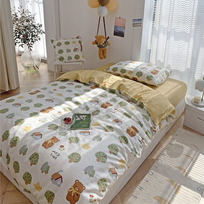 Kinder Bio-Baumwolle Dinosaurier Bettbezug Set