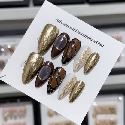 Erweiterbares anpassbares Press-On Nagelkunstset