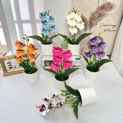 Künstliches Orchideenarrangement für die Wohnkultur-Dekoration