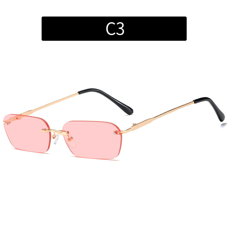 Premium geometrische Rahmensonnenbrille