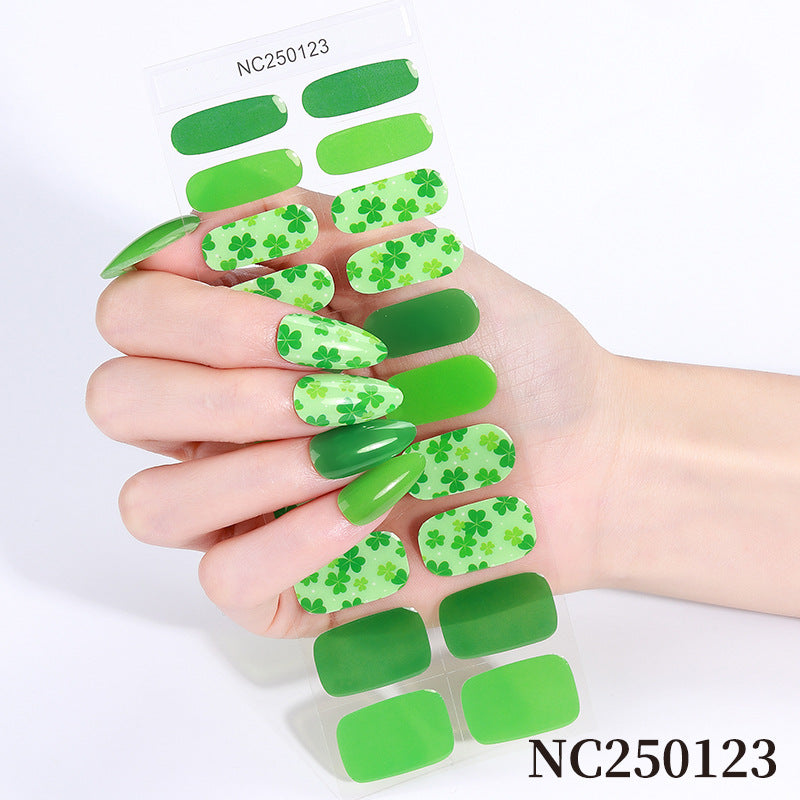 Botanische Nagelkunst Aufkleber