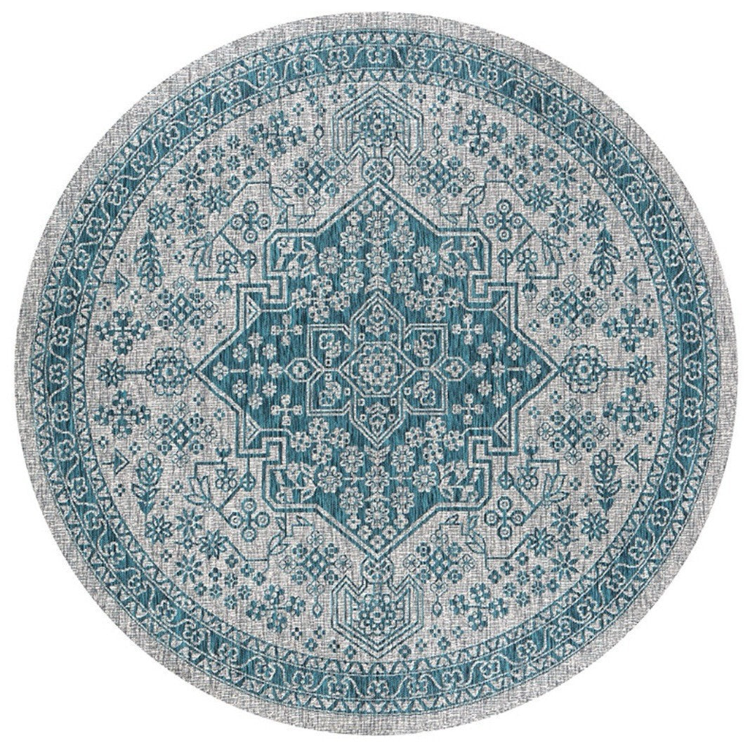 Runder geometrisches Muster Bereichsteppich