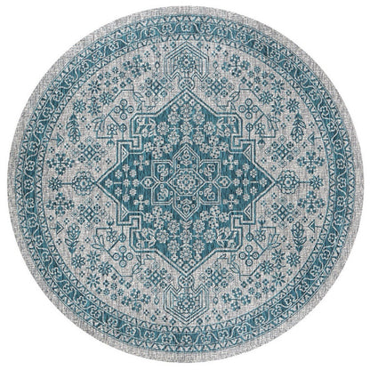 Runder geometrisches Muster Bereichsteppich