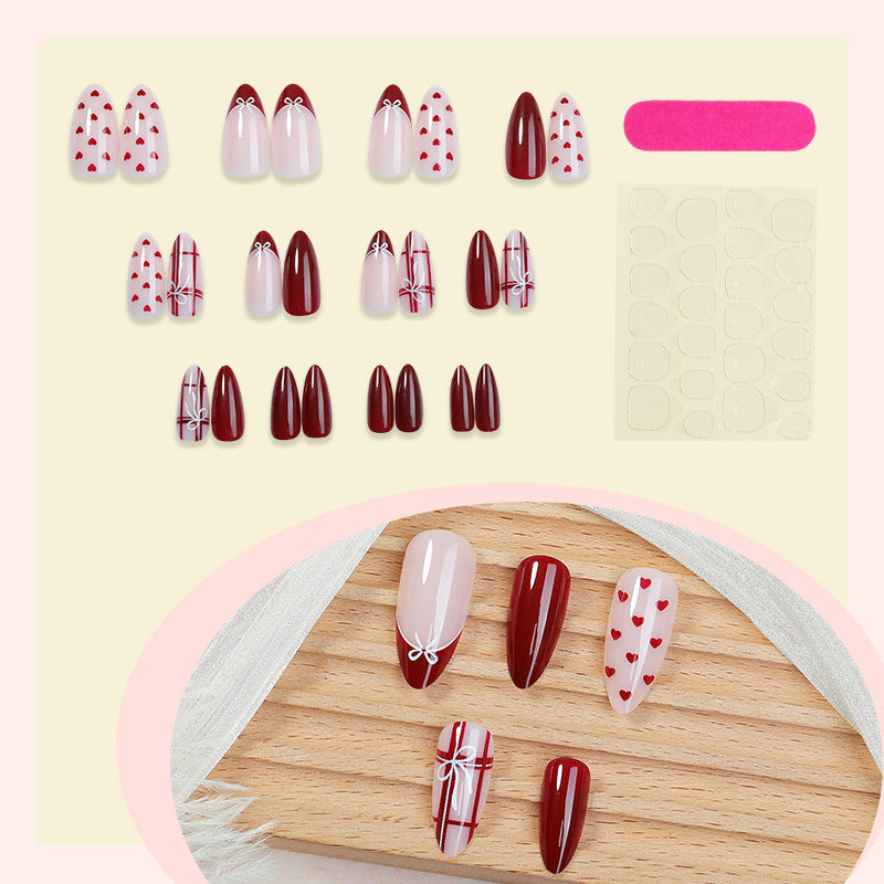 Herz-Themen Press-On Nagelset Brehn