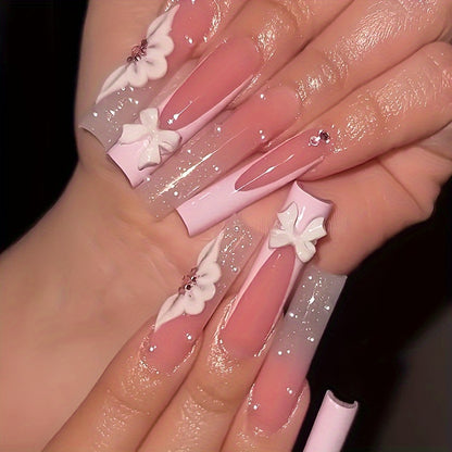 Floral 3D Nagelkunst Verlängerungen Brehn