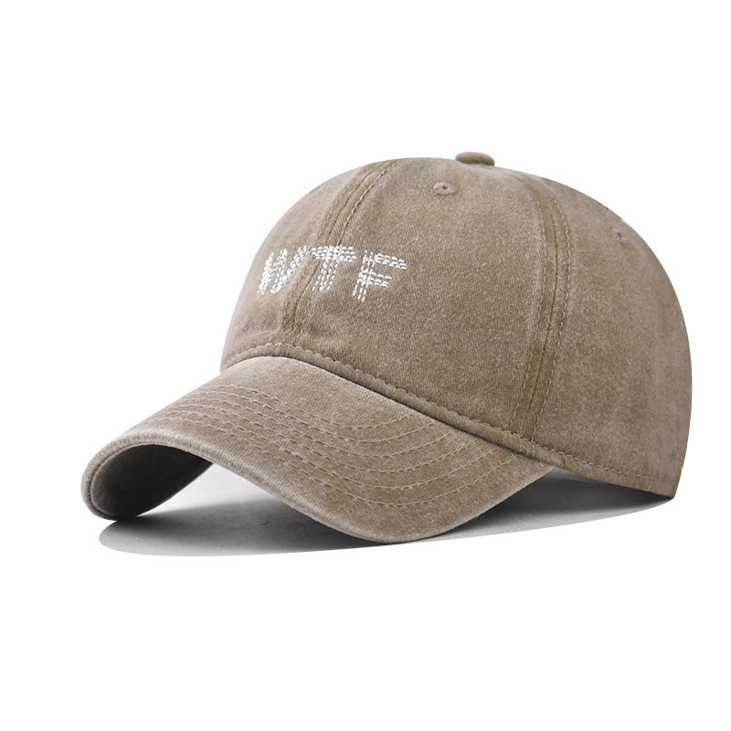 Damen Freizeit Destroyed Denim Baseballcap Brehn