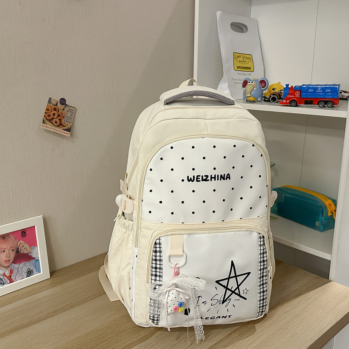 Trendige gepunktete Rucksack Brehn 1791204846
