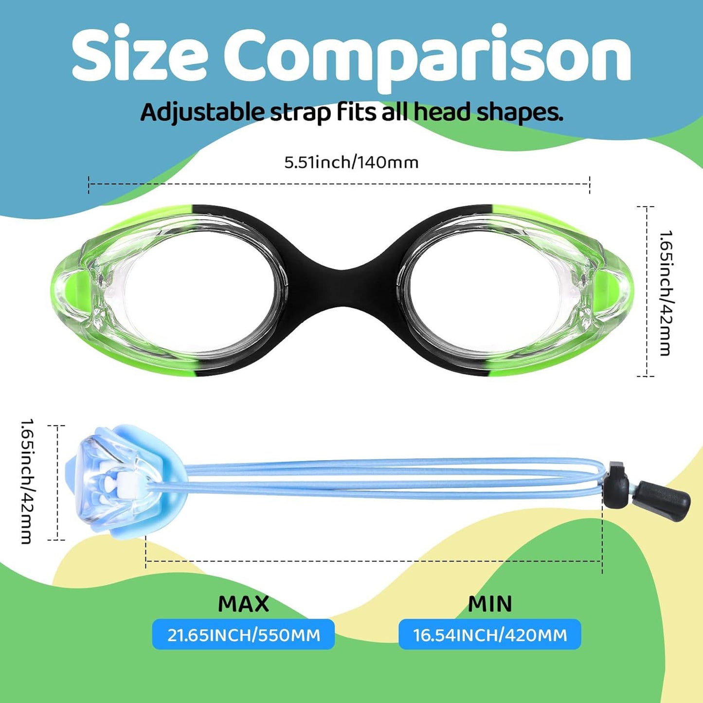 Hochleistungs-Schwimmbrille mit Ergonomischer Passform und Uv-Schutz Brehn