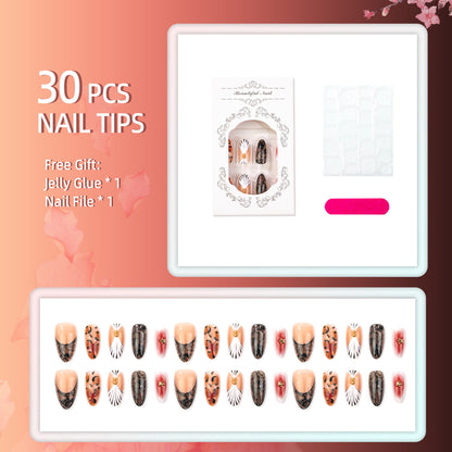 Elegantes Press-On-Nagelkunst-Set