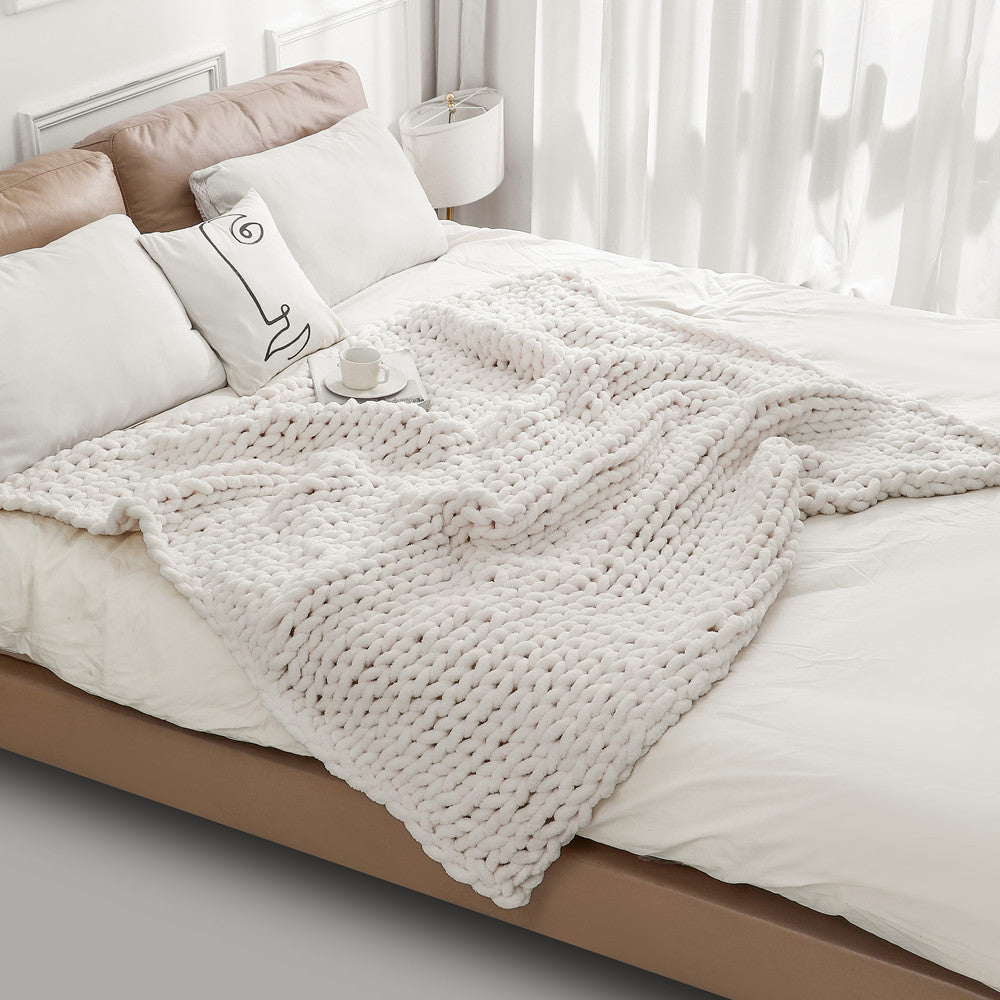Chunky Gestrickte Decke Brehn