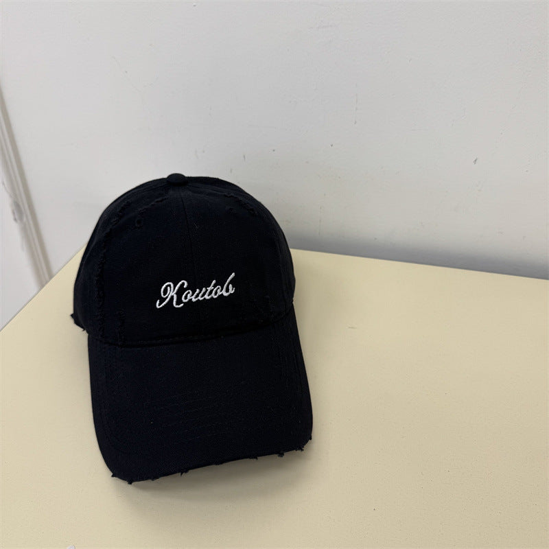 Herren Distressed Baumwoll-Baseballcap Brehn 1783921814