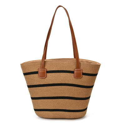 Gewebte Strohtasche Strandtasche