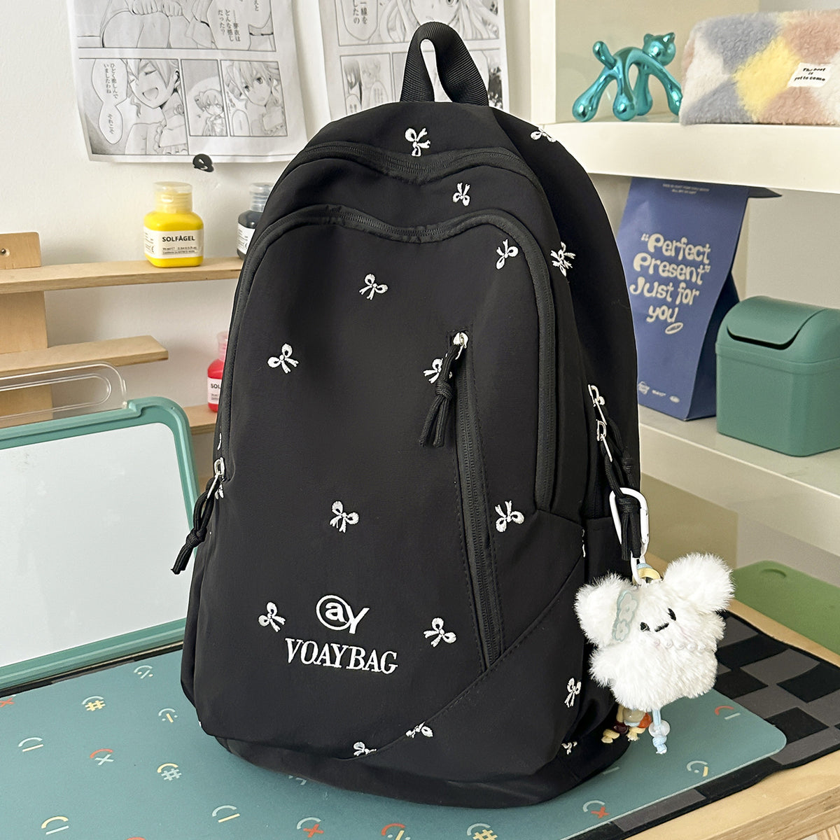 Stylische bestickte Rucksack Brehn 1791205781