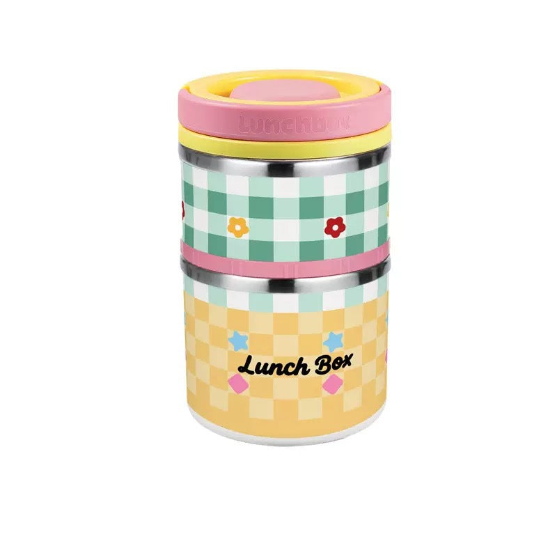 Stapeltauglicher Edelstahl-Lunchbehälter