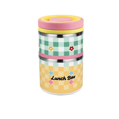 Stapeltauglicher Edelstahl-Lunchbehälter