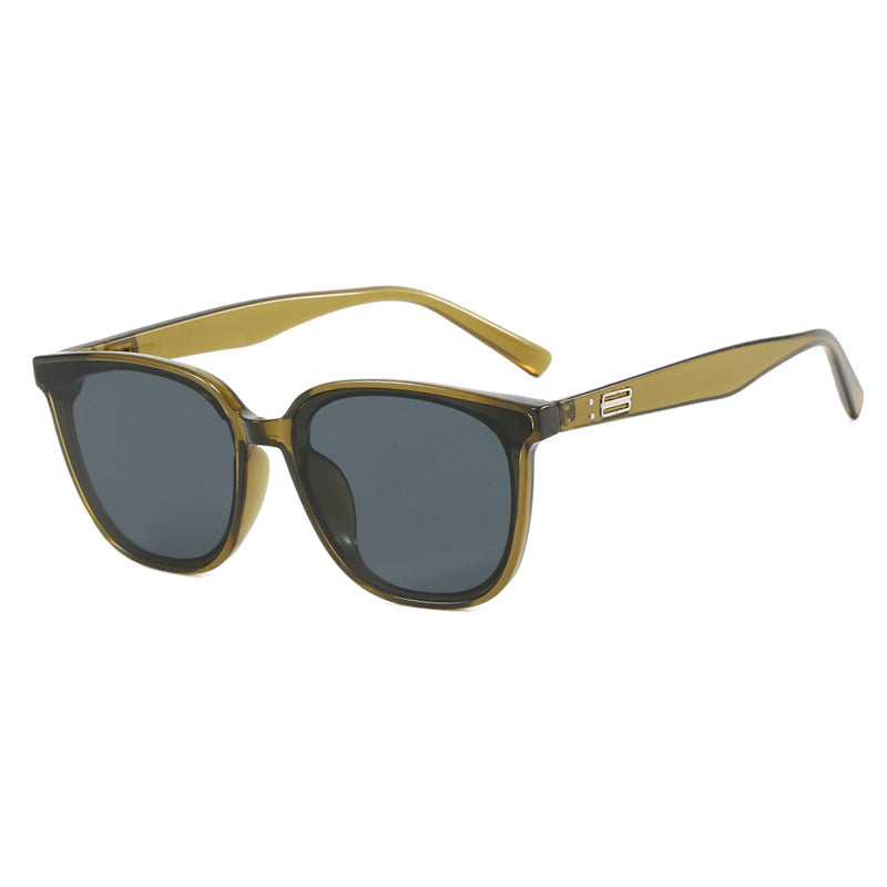 Damen elegante Sonnenbrille mit trendigem Transparent-Rahmen Brehn