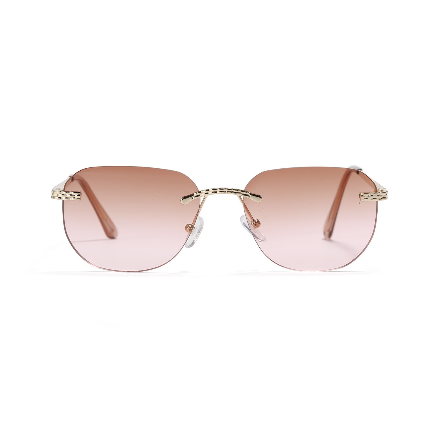 Damen lässige Oversized-Sonnenbrille mit elegantem Metallrahmen Brehn