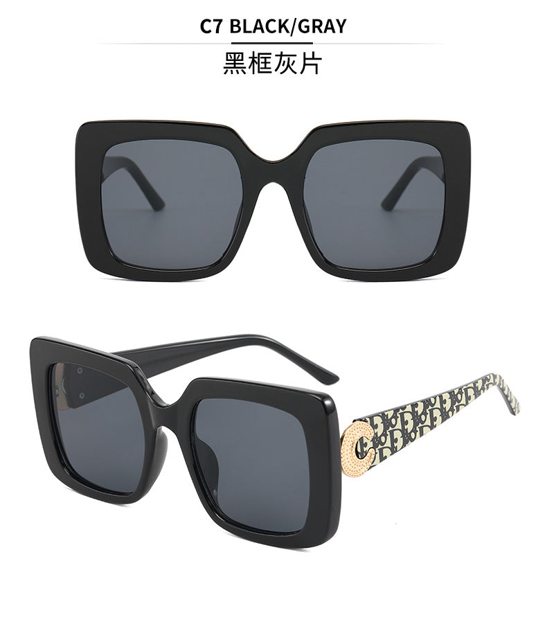 Damen modische Sonnenbrille im modernen quadratischen Design Brehn