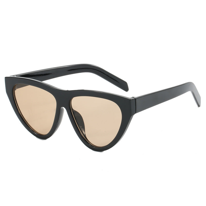 Damen futuristische Cat-Eye Sonnenbrille mit hochwertigem Kunststoffrahmen Brehn