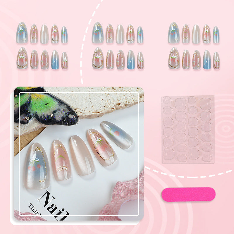 Dekoratives florales Press-On-Nageldesign