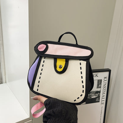 Trendiger Cartoon-Stil Mini-Rucksack Brehn