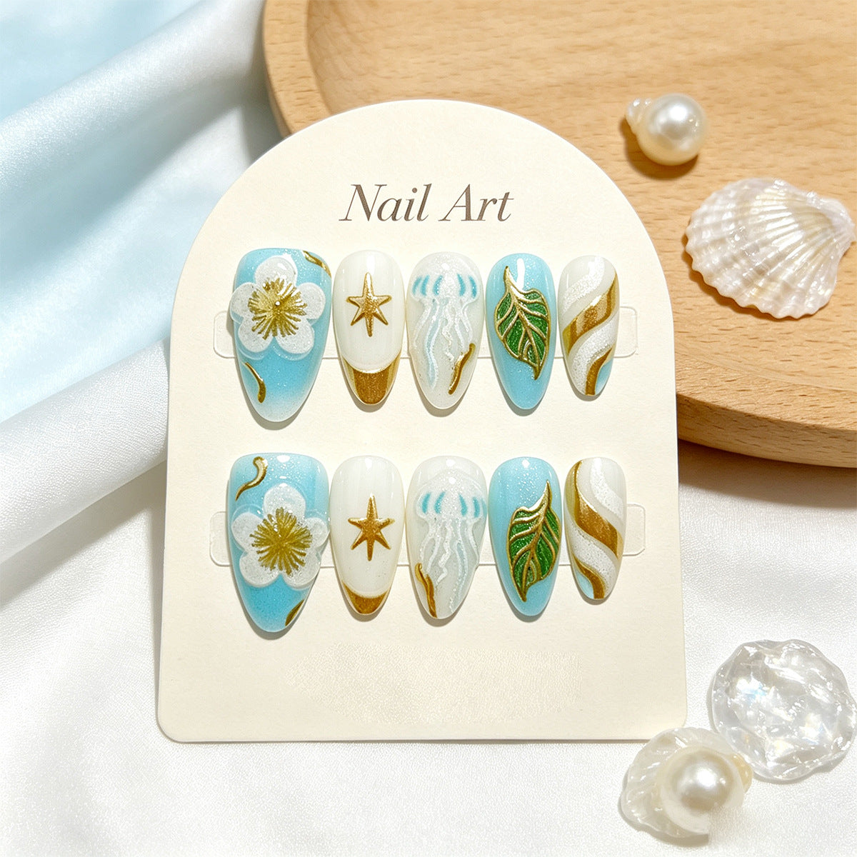 Dekorative Acryl Press-On Nagelkunst Kollektion