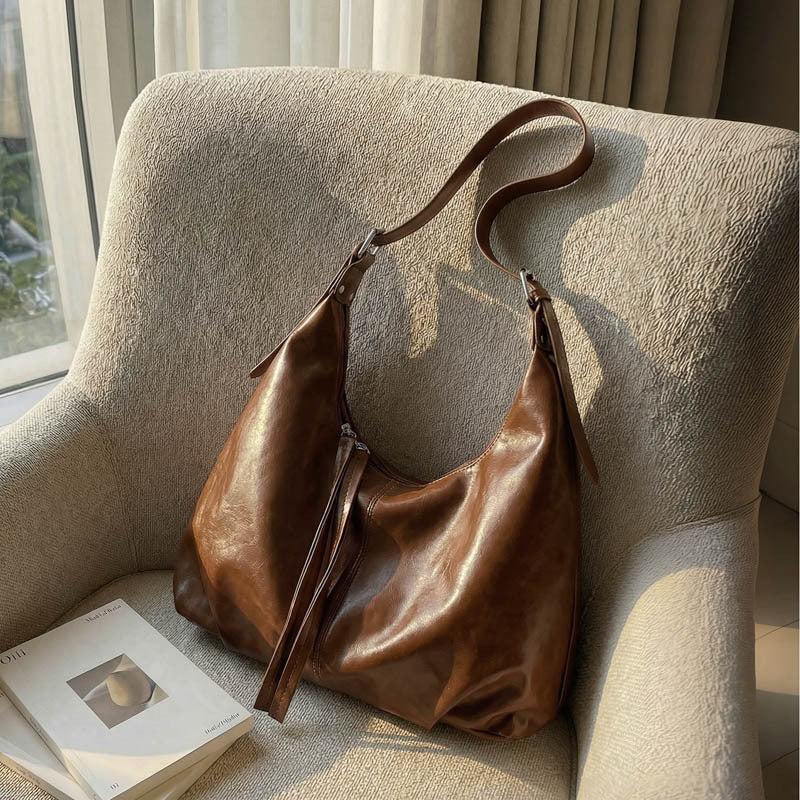 WoLuxurious Weiche Leder Schultertasche Brehn