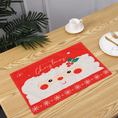 Weihnachtsplatzdeckchen mit festlichem Santa-Motiv Brehn