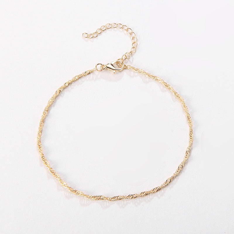 Verdrehte Silberkette Armband Brehn