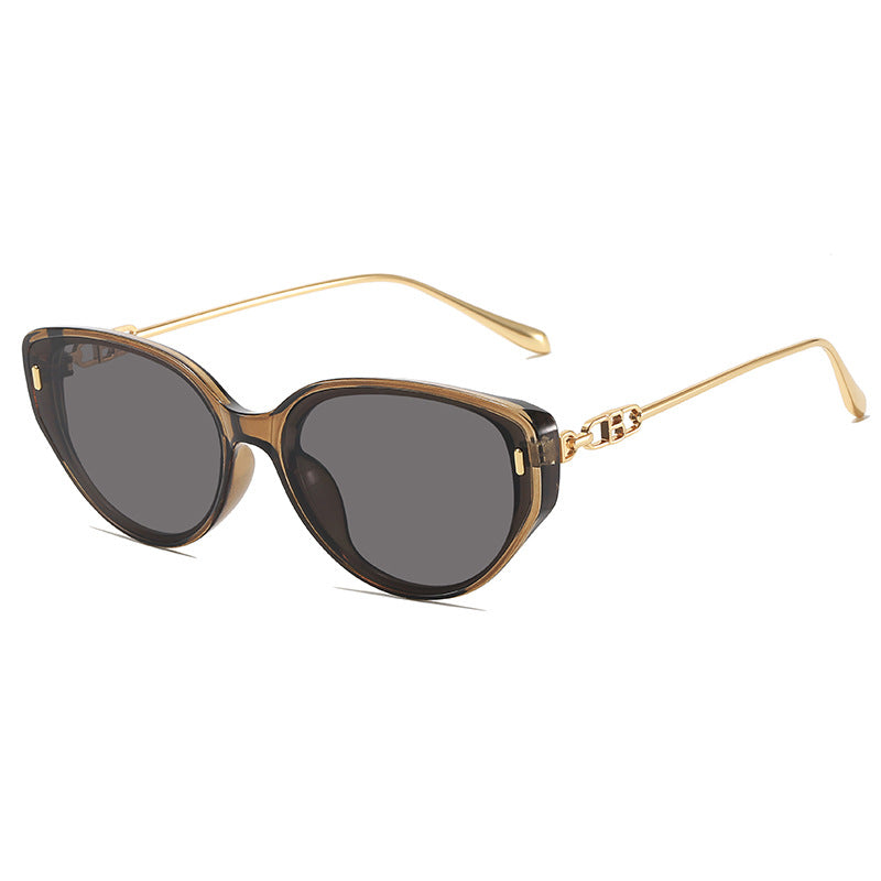 Glamouröse Retro Katzenaugen-Sonnenbrille Brehn