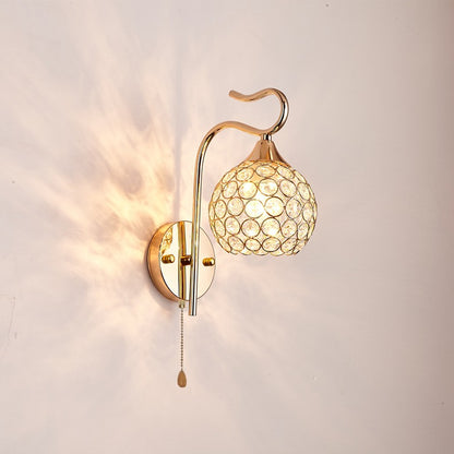 Elegante Kristall Wandlampe