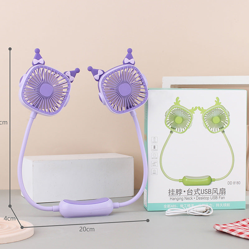 Damen tragbarer Halsventilator mit dualem Design Brehn