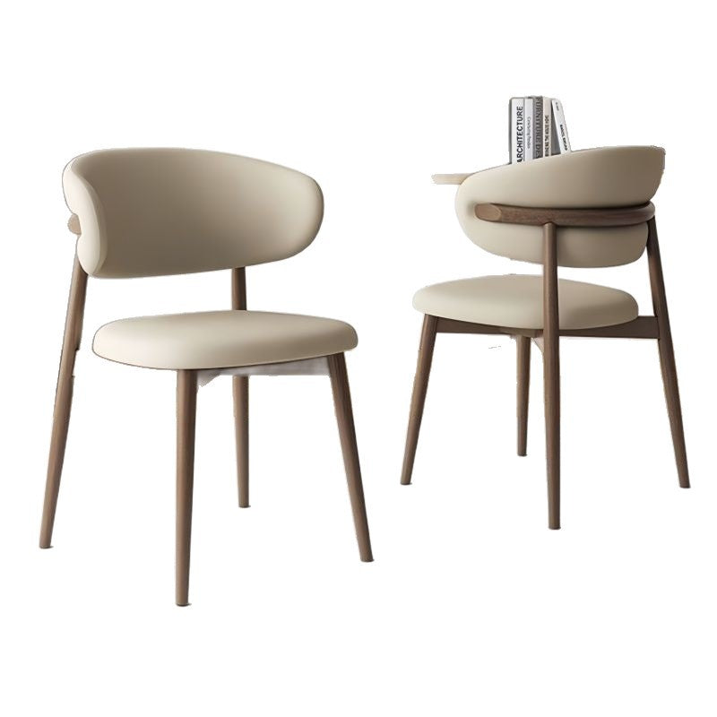 Minimalistischer Esszimmerstuhl mit ergonomischer Rückenlehne Brehn