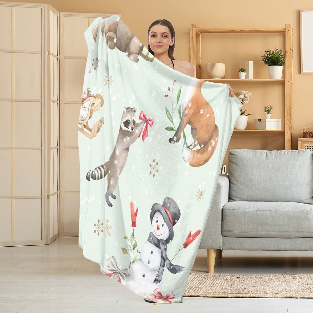 Gemütliche Halloween-Themen Fleece Decke