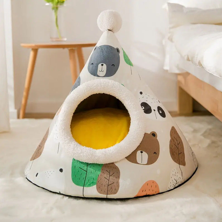 Weiches Plüsch Versteck Hundebett