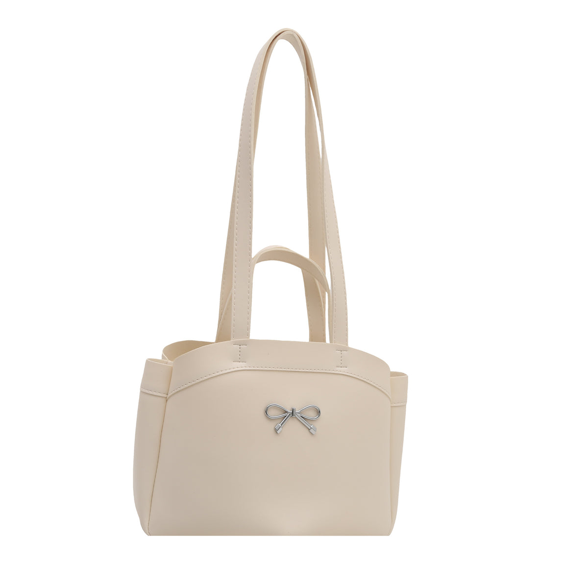 Elegante Bogen-Akzent Handheld Tote Bag Brehn