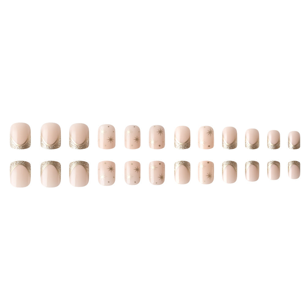 Luxuriöses, mit Sternen verziertes Nagelkunst-Set Brehn